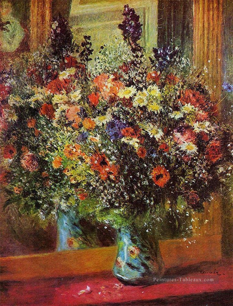 bouquet devant un miroir fleur Pierre Auguste Renoir Peintures à l'huile